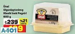 ÜNAL OLGUNLAŞTIRILMIŞ KLASİK İNEK PEYNİRİ 600 G